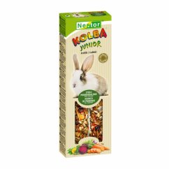 Kolba dla królików - JUNIOR - warzywa, siano, mniszek lekarski, zioła  2ks./bal 115g