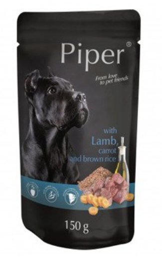 PIPER Jehněčí s karotkou a hnědou rýží 150g (kapsička)