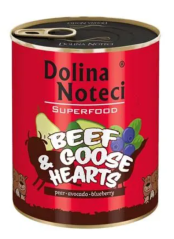 Dolina Noteci Superfood Hovězí a husí srdce 800g