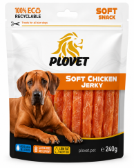 PLOVET Dog Měkké kuřecí proužky 240g