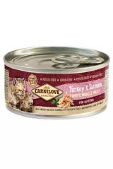 Carnilove konzerva krocan & losos pro koťata 100g