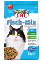 PERFECTO CAT Granule rybí mix - ryba + zelenina 2kg