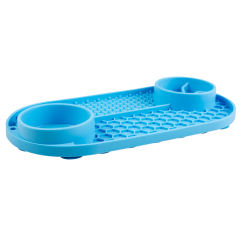 DUVO Lízací podložka multi modrá vlnka 32x16,5cm