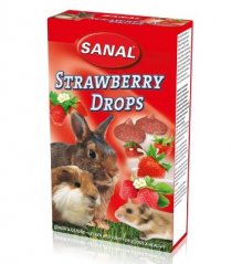 Sanal Hlodavec Strawberry drops 45g