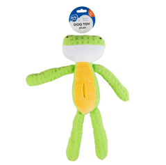 DUVO Hračka plyšová žába dlouhá zelená 37cm.