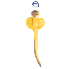 DUVO Hračka plyšová kobra žlutá 65cm.