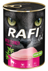 Konzerva RAFI cat s krůtím masem 400g