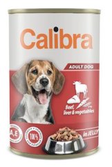 Calibra Dog konzerva s hovězím a zeleninou v želé 1240g