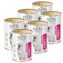 4Vets NATURAL SIMPLE RECIPE s  krůtím 6x400 g