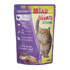 
                                    Miau Miau Cat Sterilised kuřecí, kapsa 100 g
                                