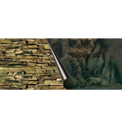 DUVO Akvarijní tapeta oboustranná kámen/kořen 80x40cm