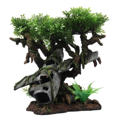 DUVO Tera dekorace vrak letadla ve stromech