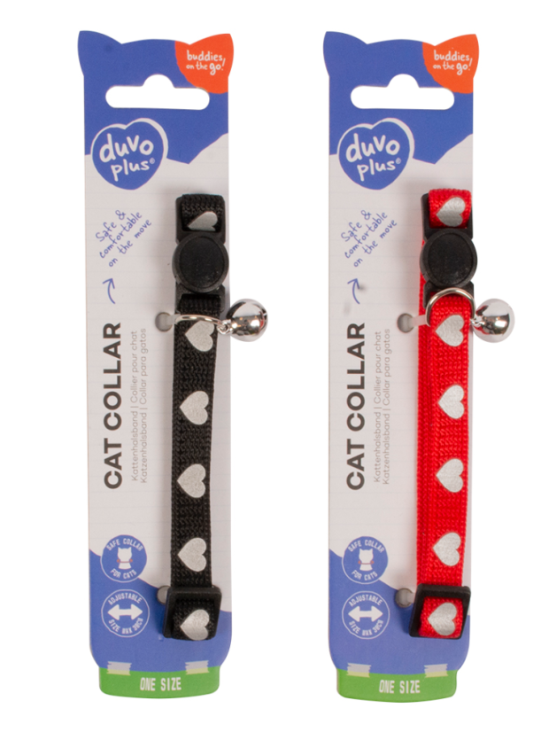 DUVO Obojek Cat 20-30x1cm.srdce