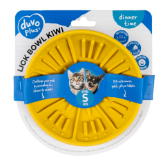 DUVO Lízací podložka ergo žlutá 14x14cm