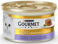 GOURMET GOLD Jehněčí s fazolkami (krájené kousky)  85g.