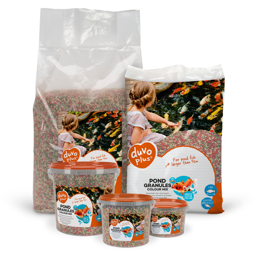 DUVO Pond krmivo mix kuličky 5l. vědro