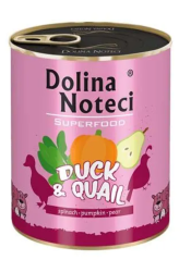 Dolina Noteci Superfood Kachna a křepelka 800g