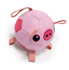 DUVO hračka fotbalový míč s úchyty (prasátko) 18,5cm