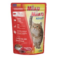 
                                    Miau Miau Cat hovězí, kapsa 100 g
                                