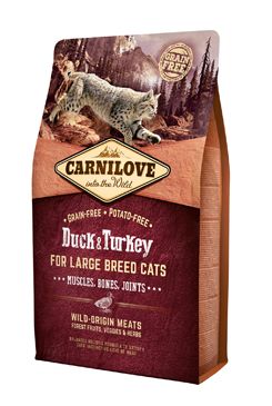 Carnilove Cat LB Duck&Turkey Muscles,Bones,Joints 2kg