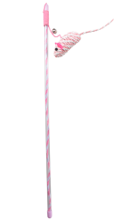 DUVO hračka Cat Udice myška růžová 47cm.