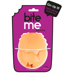 DUVO Hračka z tvrzené gumy Extra snack míč oranžový M