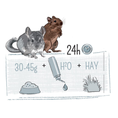 PUUR chinchilla & degu - činčila, osmák 500 g