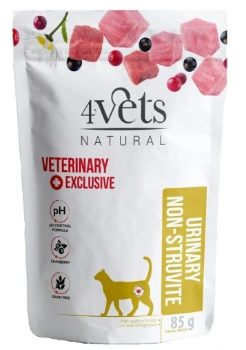 4Vets Cat Natural Veterinary Exclusive URINARY NON-STRUVITE 85 g (kapsička)