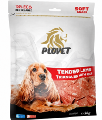 PLOVET Dog Jehněčí mini trojúhelníčky s rýží 90g