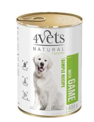 4Vets konzerva pro psy Natural Simple Recipe se zvěřinou 400 g