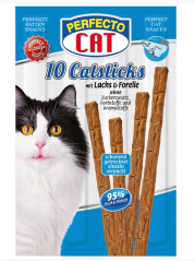 PERFECTO CAT Masové tyčky losos & pstruh 10ks/50g
