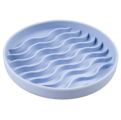 DUVO Lízací podložka kulatá modrá 19,5x19,5cm.