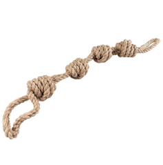 DUVO Hračka bavlněná čtyřuzel hnědý 74cm.