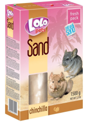 LOLO písek pro činčily v krabičce 1500g
