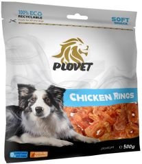 PLOVET Dog Kuřecí kroužky 500g