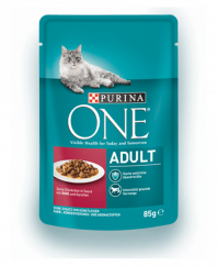 PURINA ONE Cat Adult hovězí 85g.