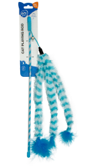 DUVO hračka Cat Udice boa modrá 44cm