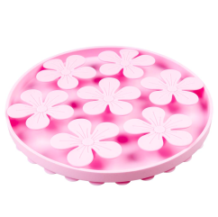 DUVO Lízací podložka růžový kruh 20x20cm.