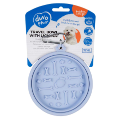 DUVO Cestovní miska silikonová na olizování 325ml.