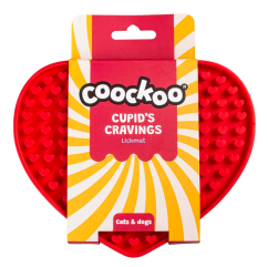 DUVO Lízací podložka červené srdce 17x14cm