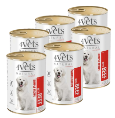 4Vets NATURAL SIMPLE RECIPE s hovězím 6x 400 g