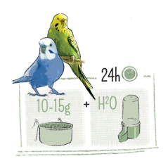 PUUR Budgie - andulka 750 g