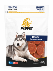 PLOVET Dog  Kachní kolečka 240g