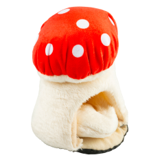 DUVO Plyšový domeček pro hlodavce houba 8,5x8,5x11cm