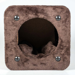 DUVO Škrábací tunel pro kočky hnědý 30x30x28cm