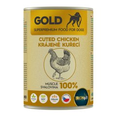 
                                    IRONpet Gold Dog Kuřecí krájená svalovina, konzerva 400 g
                                